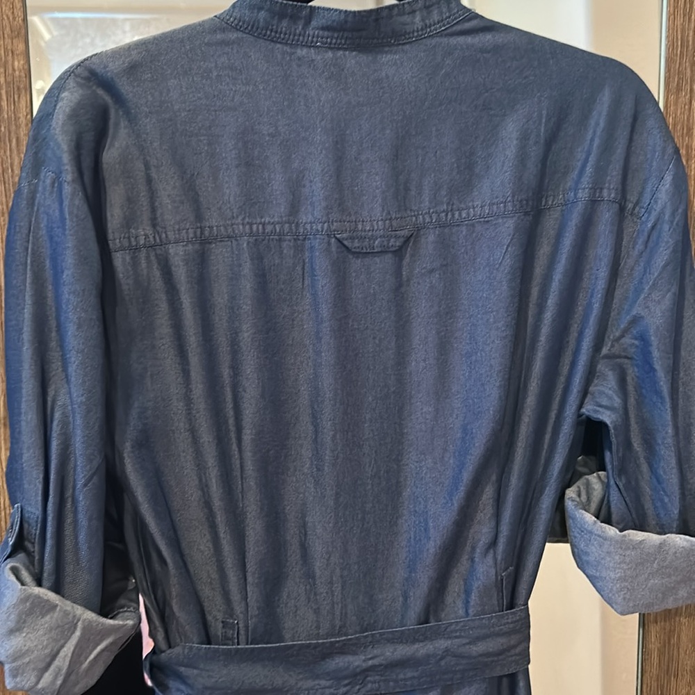Ann Taylor Blue Jumpsuit with Wrap Top and Wide Legs-brand new with tags !💕 - Picture 9 of 12